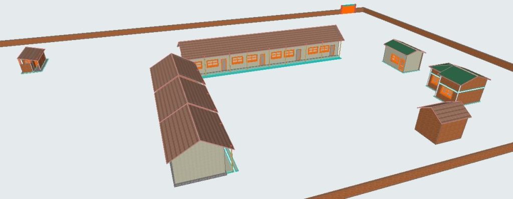 Drawing of School buildings
