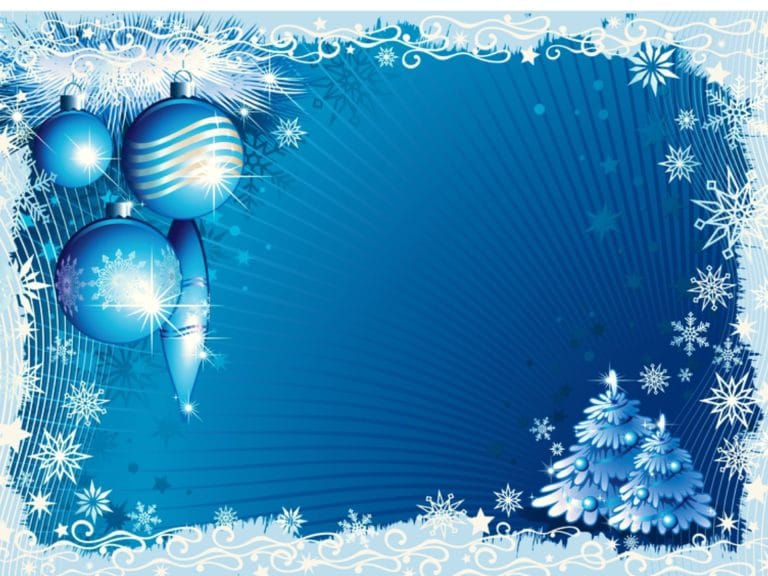 blue and white christmas background